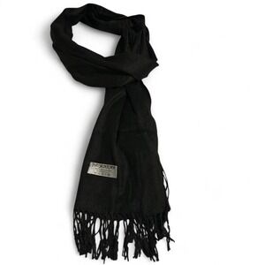 Pashmina Black scarf/shawl with fringe #100%pashmina #oldmoney #quietluxury